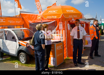 RAC-Stand auf der Royal Cornwall Show 2008 Stockfoto