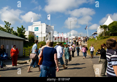 Menschen bei Royal Cornwall Show 2008 Stockfoto