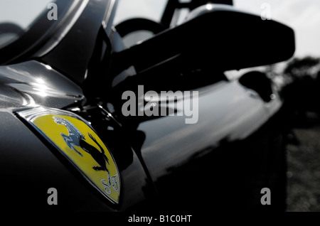 Ferrari F430 F1 Frontflügel und tänzelnden Pferd Emblem. Stockfoto