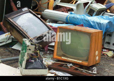 Broadcast, Fernsehen, TV-Gerät, Typ Loewe Opta Optimat 665, Stockfoto