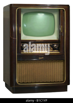 Rundfunk, Fernsehen, TV-Gerät, Typ Grätz Kurfürst, Deutschland, 1954, Stockfoto