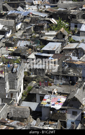 Geographie/Reisen, Komoren, Mutsamudu, Blick auf die Stadt/Stadtansichten, Blick von der alten Festung in Richtung auf die Stadt, Hütten, Additional-Rights - Clearance-Info - Not-Available Stockfoto