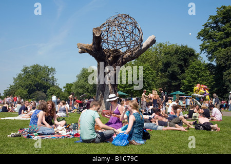 Clissold parken, stoke Newington, London während "Stokefest" Stockfoto