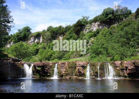 Wain Wath Kraft Wasserfall Keld Swaledale Yorkshire Stockfoto