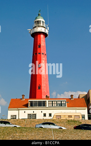 Pharos Leuchtturm Licht Haus Scheveningen Niederlande den Haag Zuid-Holland niederländischen Hafen Hafen Stockfoto