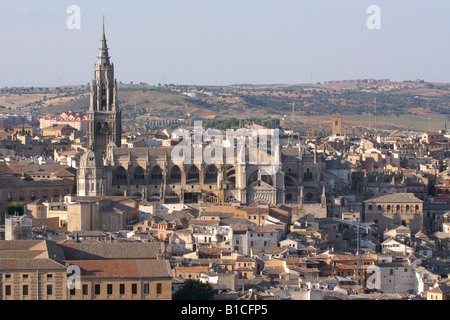 Toledo Kathedrale Panoramablick, Toledo Castilla La Mancha Spanien. Querformat. Toledo 25599 Stockfoto