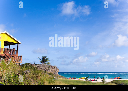 Kite-Surfer am Strand von Barbados Karibik Stockfoto