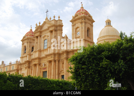 Kathedrale von San Nicolò di Mira, Noto, Syrakus Provinz, Sizilien, Italien Stockfoto