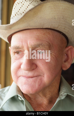 USA Louisiana LA Cajun Country Breaux Bridge älteren Mann Porträt Stockfoto