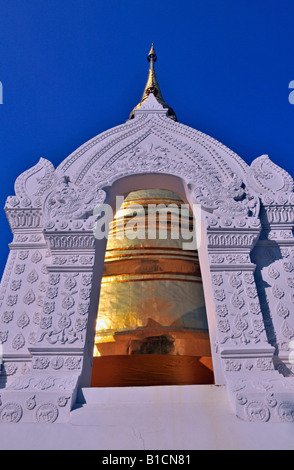 goldene Chedi des Wat Suan Dok Tempel, Thailand, Chiang Mai Chedi Stockfoto