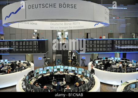 Makler in Deutsche Boerse, Deutschland, Hessen, Frankfurt Stockfoto