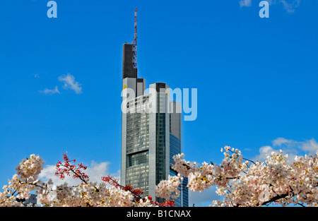 Commerzbank-Tower, Deutschland, Hessen, Frankfurt Stockfoto