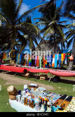 Souvenir-Stand am Strand Bathsheba Barbados Karibik Stockfoto