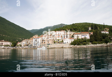 Moscenicka Draga Istrien Kroatien Europa kann nähert sich diesem kleinen touristischen Stadt von der Golf von Kvarner Stockfoto