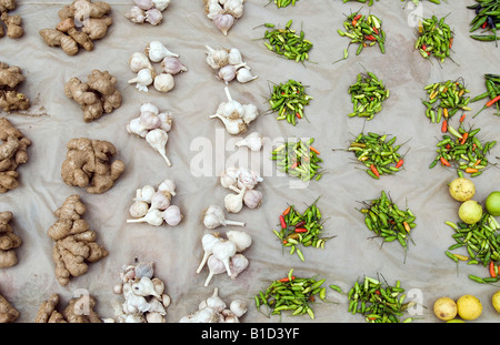 Marktstand in Kathmandu, Napal Stockfoto