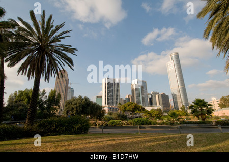 Die Skyline von Tel Aviv - Ramat Gan Diamond Exchange Geschäfts- und Handelszentrum Stockfoto