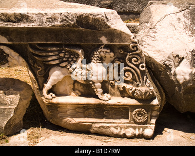 Fries, Relief aus dem Tempel des Apollo, Didim, Türkei Stockfoto