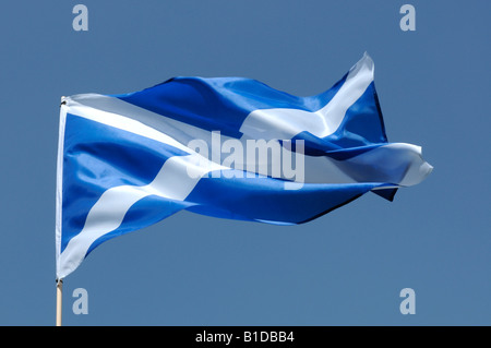 Schottland St Andrew Saltaire Flagge Stockfoto