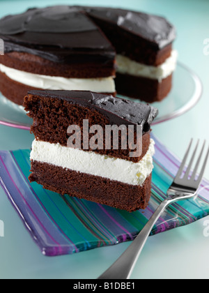 Schokoladen-Kuchen Dessert redaktionelle Essen Stockfoto