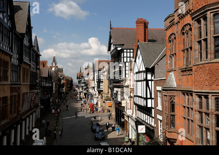 Chester Stadtzentrum Stockfoto