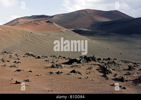 Dramatische Vulcano Landschaft Stockfoto