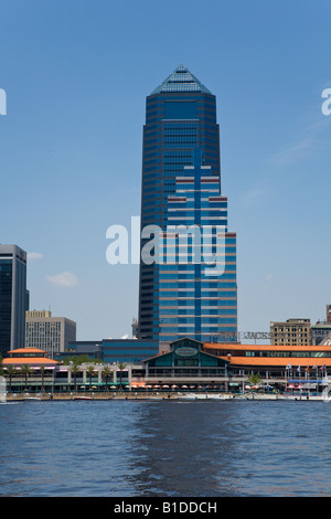 Jacksonville-Skyline-Blick nach Norden vom Friendship Park Stockfoto