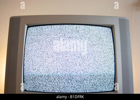 FERNSEHEN-STATISCH Stockfoto