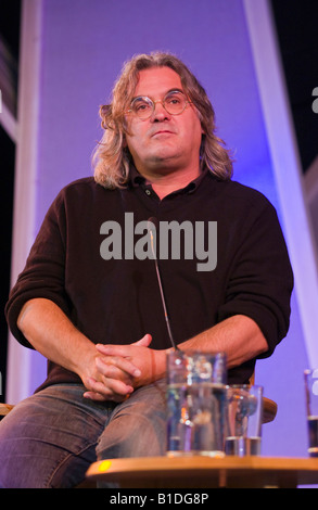 Paul Greengrass Filmregisseur und Drehbuchautor abgebildet bei Hay Festival 2008 Hay on Wye Powys Wales UK Stockfoto