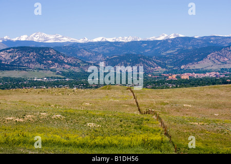 Boulder Colorado im Sommer. Stockfoto