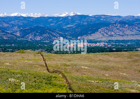 Boulder Colorado im Sommer. Stockfoto