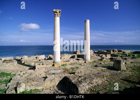 Italien, Sardinien, Tharros, römische Säulen Stockfoto