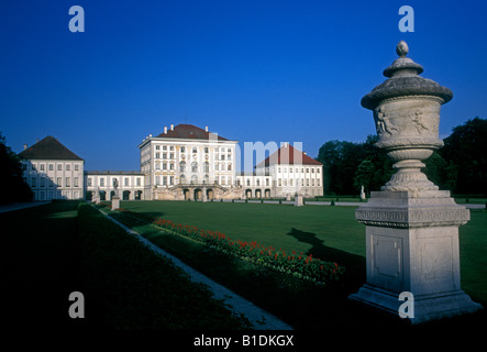 Schloss Nymphenburg, Scholss Nymphenburg, Royal Palace im barocken Baustil in der Landeshauptstadt München in Bayern Deutschland Europa Stockfoto