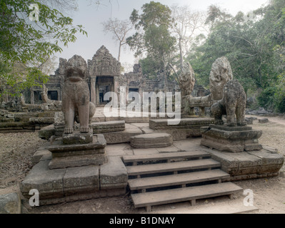 Preah Khan Tempel, Angkor, Kambodscha Stockfoto