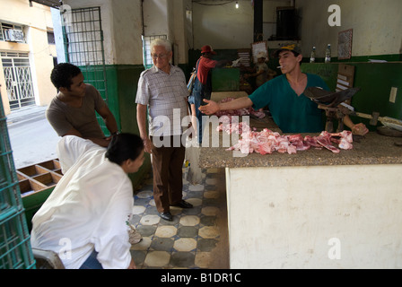 Metzgerei in La Habana Vieja Stockfoto