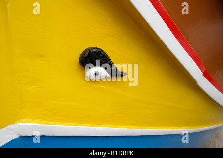 Auge des Osiris, Luzzu, Malta Stockfoto