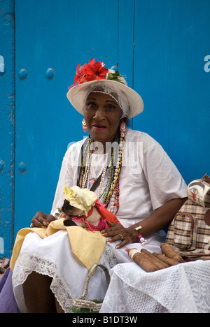 Ein Orisha in La Habana Vieja, Havanna Stockfoto