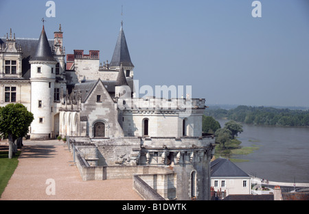 Chateau d Amboise Loire-Tal Touraine Frankreich Stockfoto