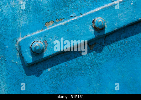 Abstrakte hell blau Metall Hintergrund Stockfoto