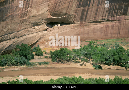 White House Ruine eine alten Klippe Haus Ruine erbauen die Anasazi-Indianer im Canyon de Chelly, Nationaldenkmal, Arizona Stockfoto