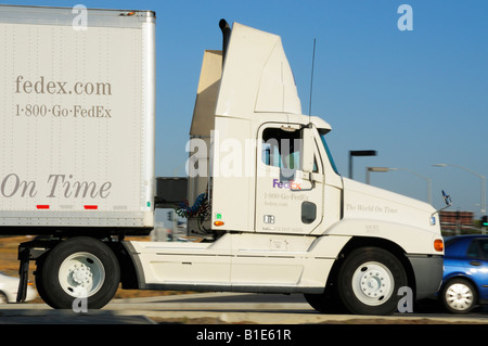 FedEx weltweit pünktlich, USA Stockfoto