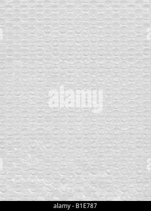 Luftpolsterfolie. Luftblasen, die Polsterung Material Hintergrundtextur Stockfoto