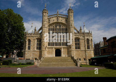 Sankt-Georgs Kapelle West Tür Eingang Windsor Castle Stockfoto