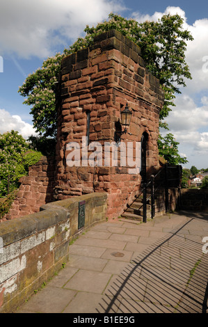 Bonewaldesthorne Turm auf dem Nord-West-Abschnitt von der Stadtmauer, Chester, Cheshire, England UK Stockfoto