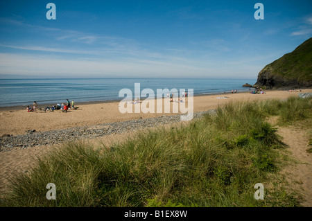 Penbryn Strand ein National Trust-Eigenschaft auf die Cardigan Bay Küste Wales UK Sommernachmittag Stockfoto