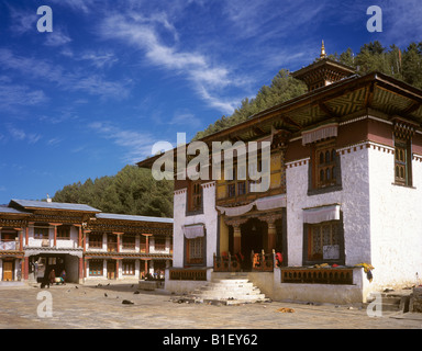Bhutan Bumthang Valley Jakar Petsheling Kloster Stockfoto