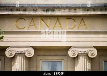 Vorderseite des Canada House, Trafalgar Square, London, England, UK Stockfoto