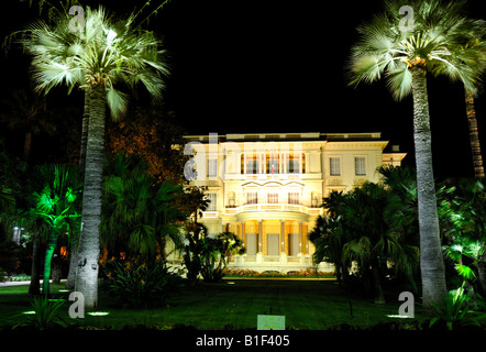 Die Musée Masséna auf der Promenade des Anglais-Nizza-Frankreich in der Nacht im Juni 2008 für nur zur redaktionellen Verwendung Stockfoto