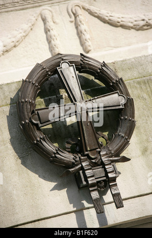 Stadt von Preston, England. Giles Gilbert Scott entworfen Kenotaph Denkmal befindet sich am Marktplatz von Preston. Stockfoto