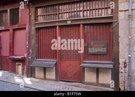 Stock Foto von der restaurierten Metzger 13. Jahrhundert laden auf der Rue De La Boucherie in der Stadt Limoges Frankreich Stockfoto