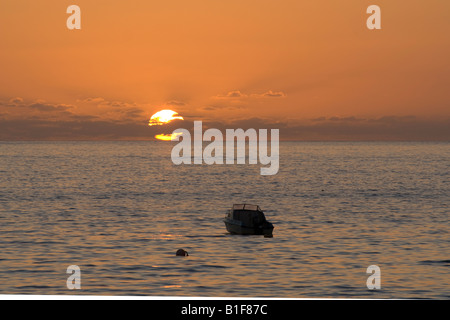 Sonnenuntergang von St Mary's, Isles of Scilly Stockfoto